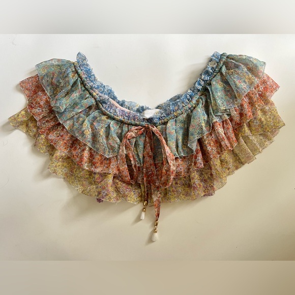 Zimmermann Carnaby Tiered Ruffle Skirt and Top 0P 1 XS S - Picture 6 of 10